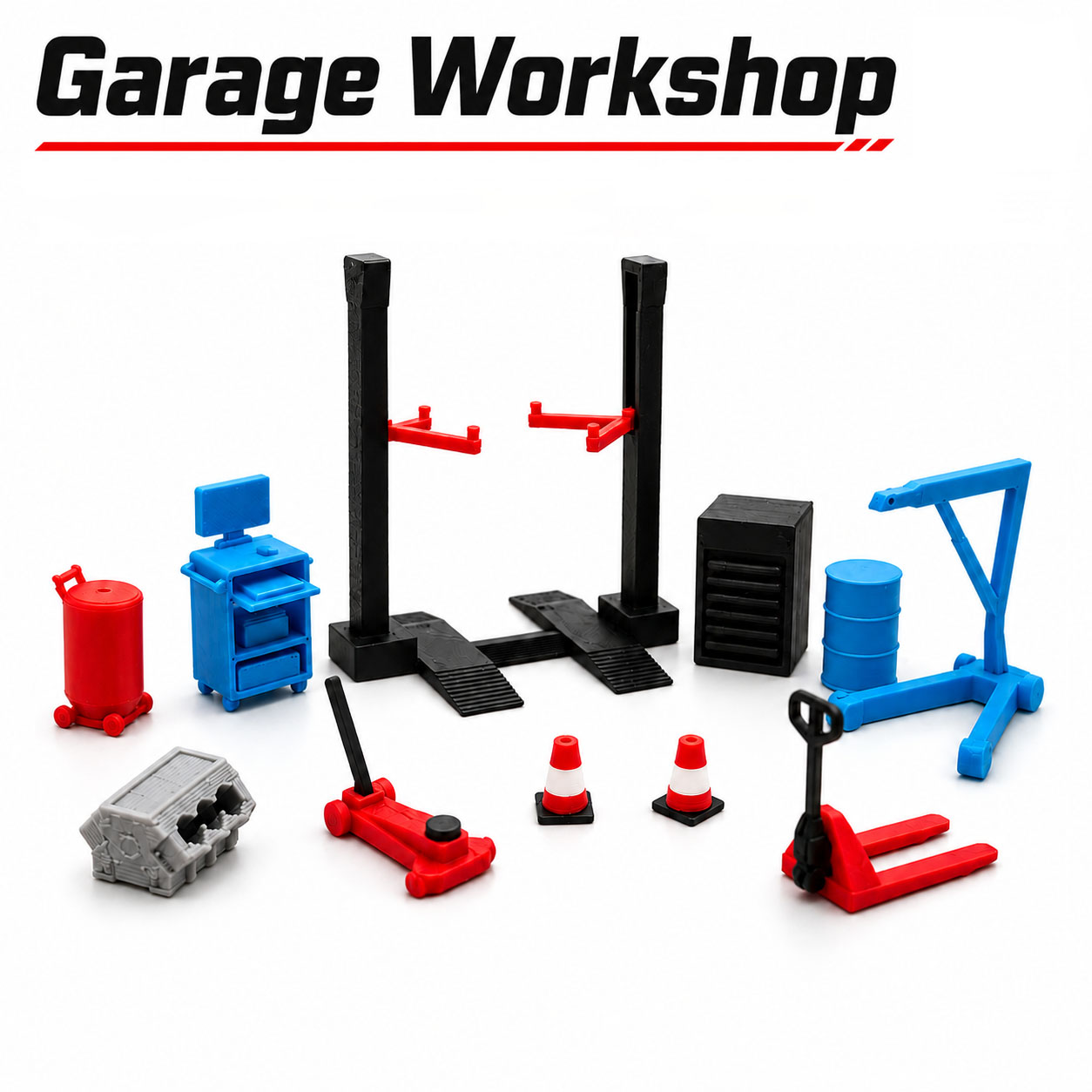 Workshop Tools Toy - Set di Accessori in Miniatura per