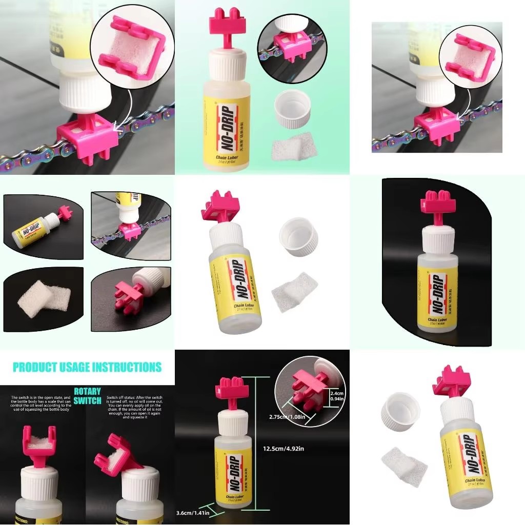 Maintenance Workshop Tools - Set Lubrificante per Bicicletta Senza Gocciolamento,