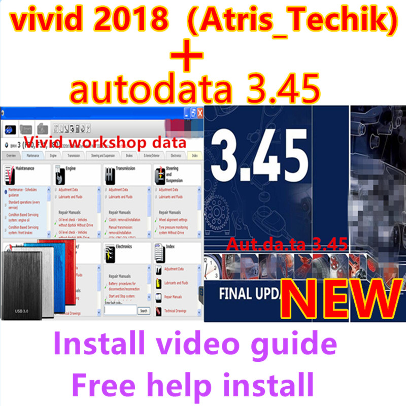 Maintenance Workshop Tools - 2023 vendita calda Autodata 3.45+ vivido