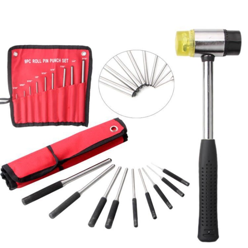 Maintenance Workshop Tools - Set Professionale di 9 Punzoni per