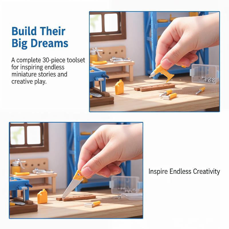Workshop Tools Toy - Set di Mini Utensili per Casa
