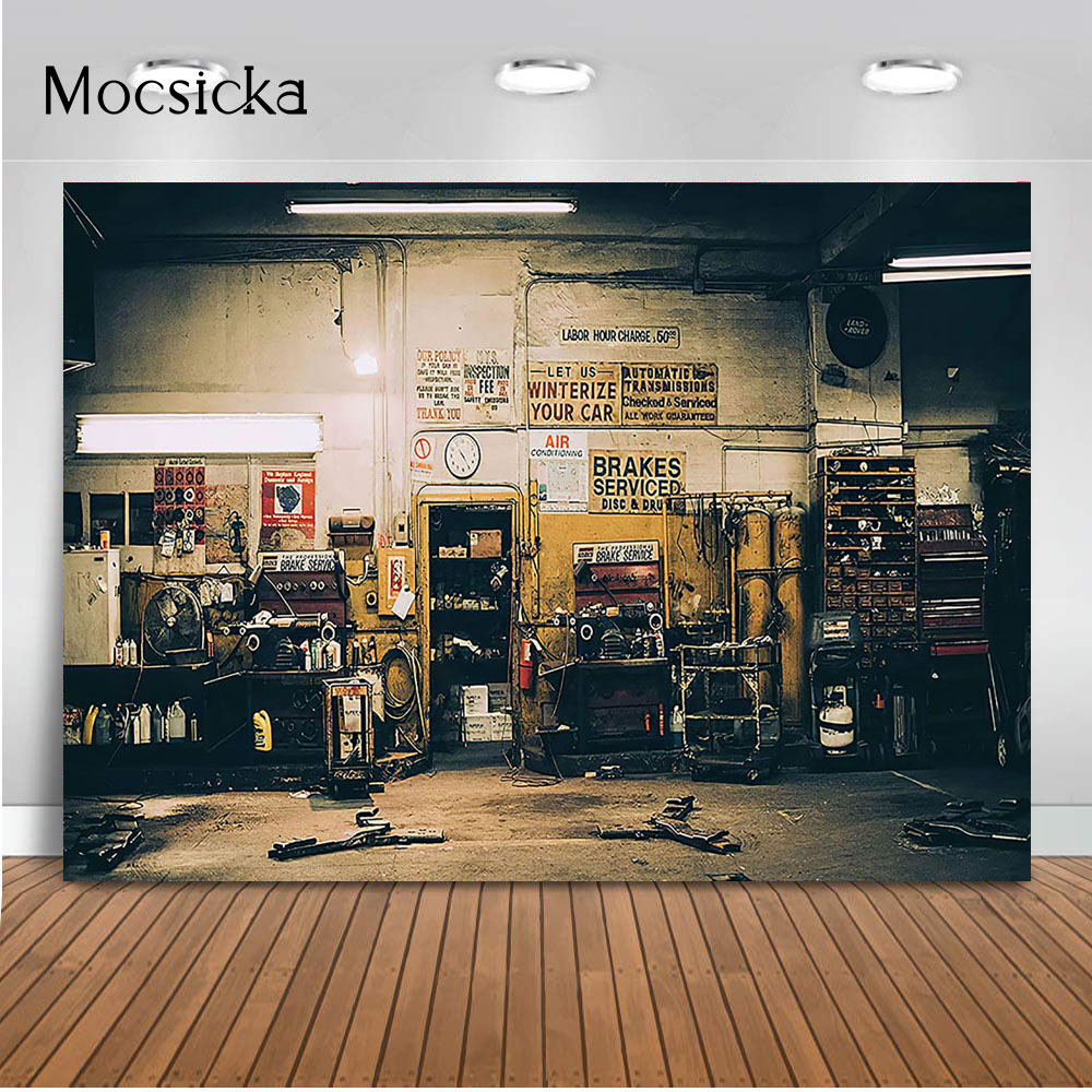 Retro riparazione auto sfondo  - Workshop Tools Background recensione e prezzo
