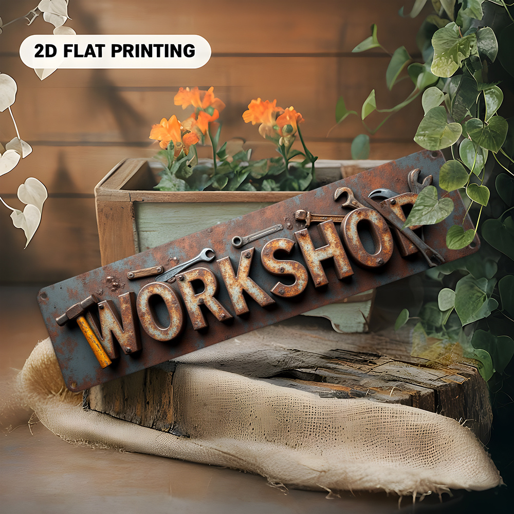 Insegna 2D piatta, un elemento - Workshop Tools Background recensione e prezzo