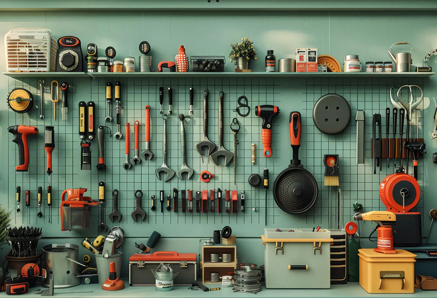 Mehofond Sfondo fotografico Ga - Workshop Tools Background recensione e prezzo