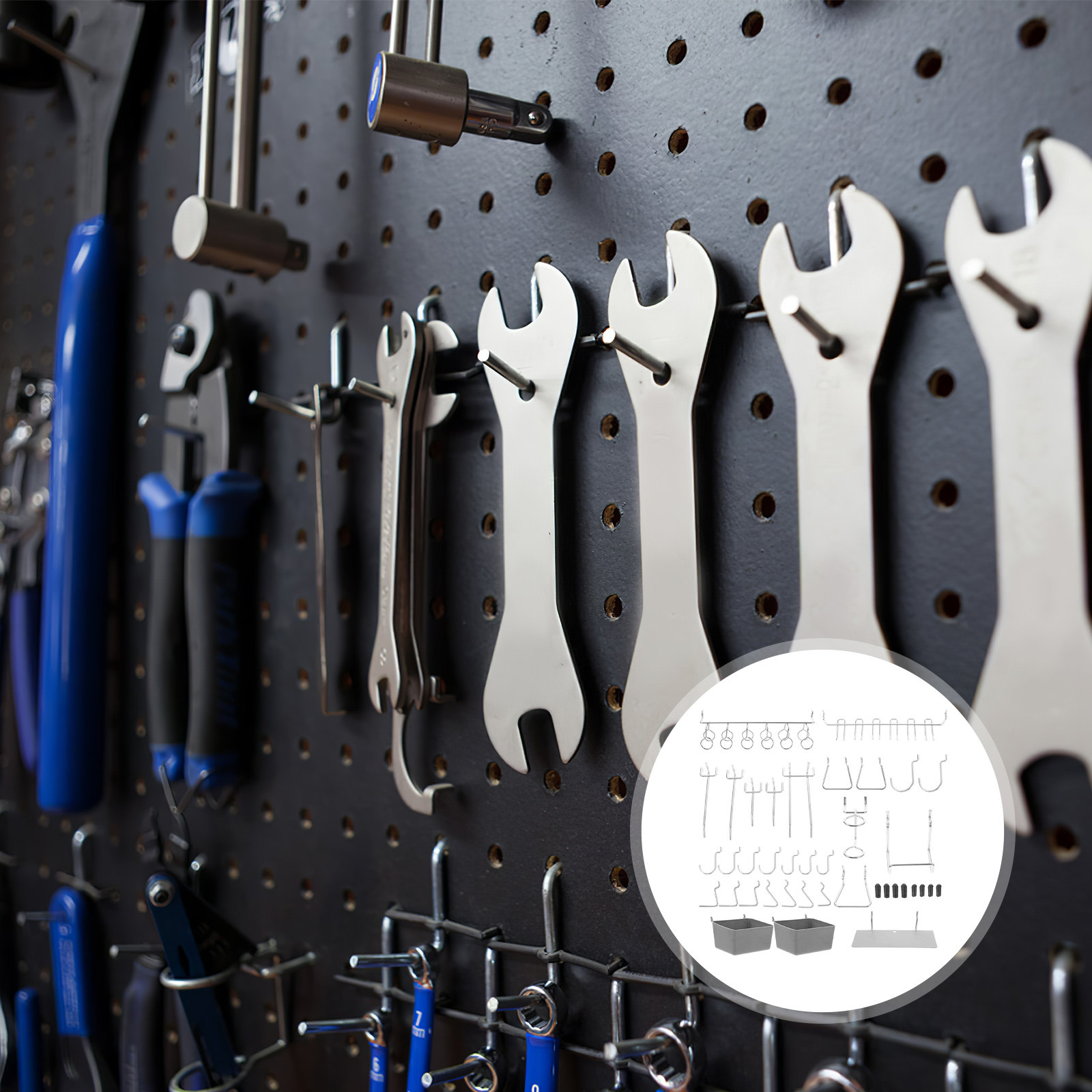 Kit organizer con 140 ganci pe - Workshop Tools Organizer recensione e prezzo
