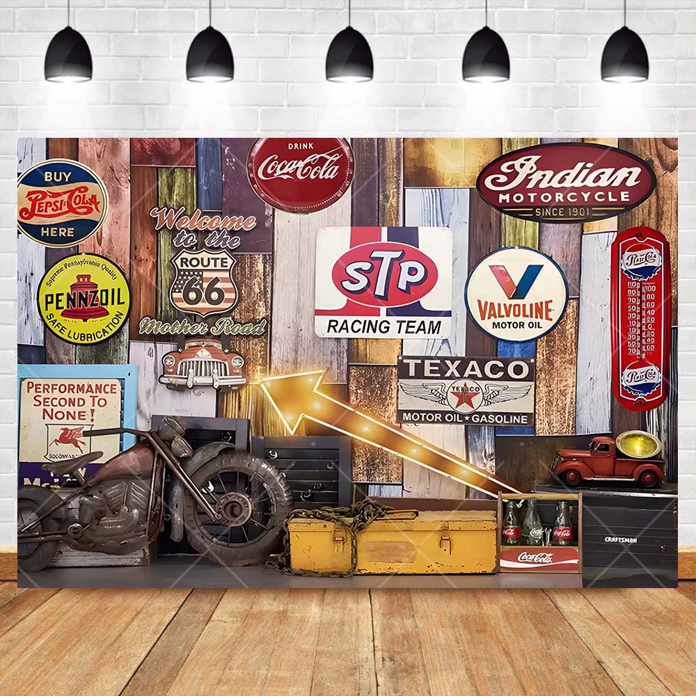 Retro moto riparazione auto ga - Workshop Tools Background recensione e prezzo