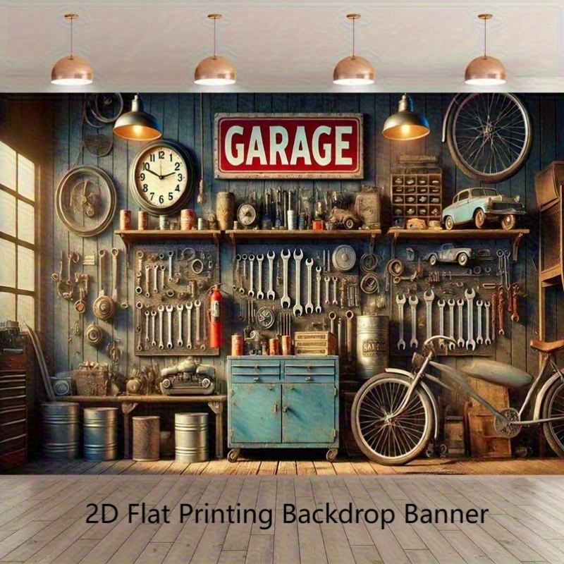 Sfondo Industriale per Garage, - Workshop Tools Background recensione e prezzo
